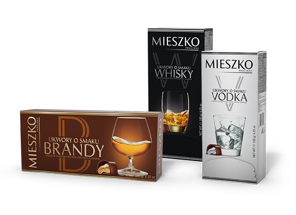 Bombonierka Mieszko z nadzieniem alkoholowym