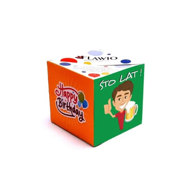 kartka-z-konfetti-sto-lat Strzelająca kartka z konfetti i czekoladą