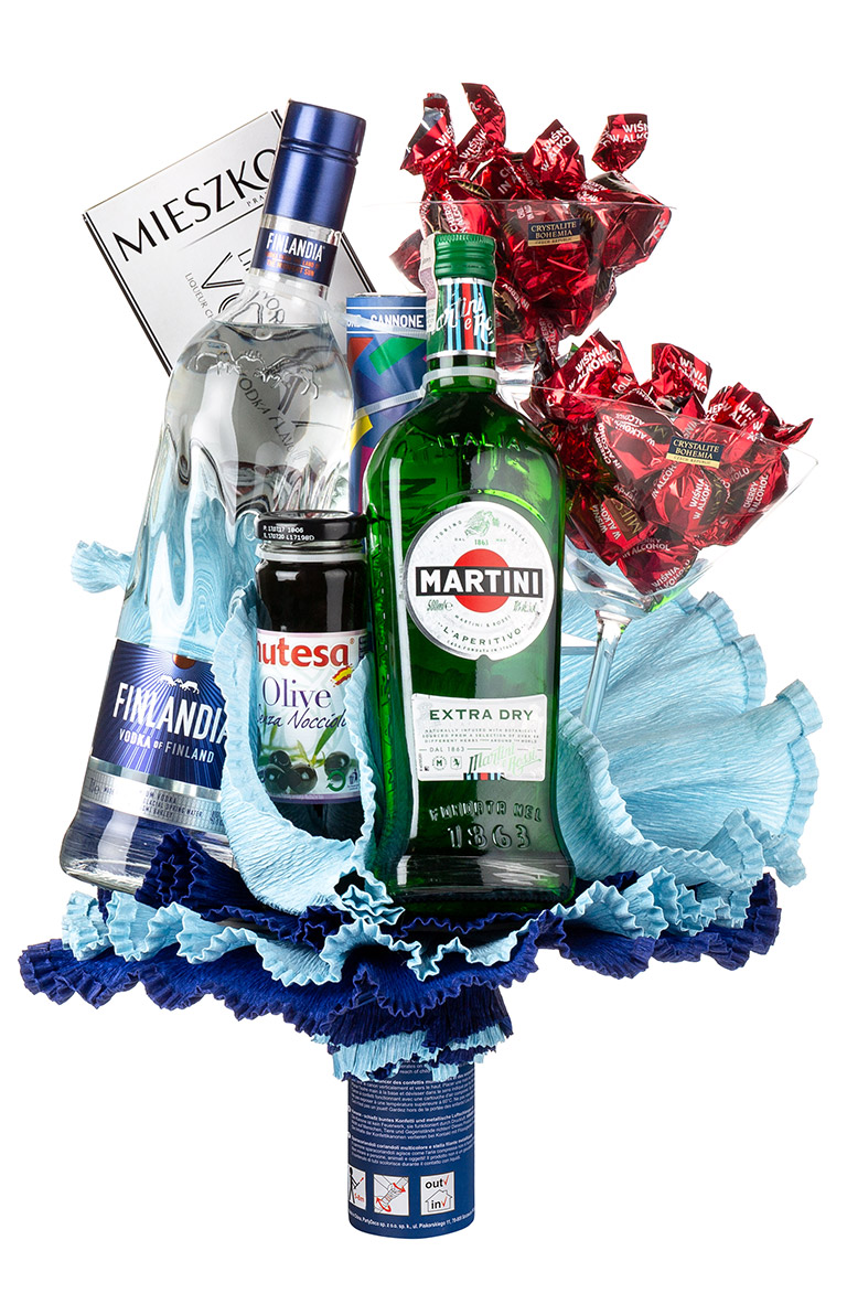 Bukiet prezentowy - Vodka Martini Cocktail Set