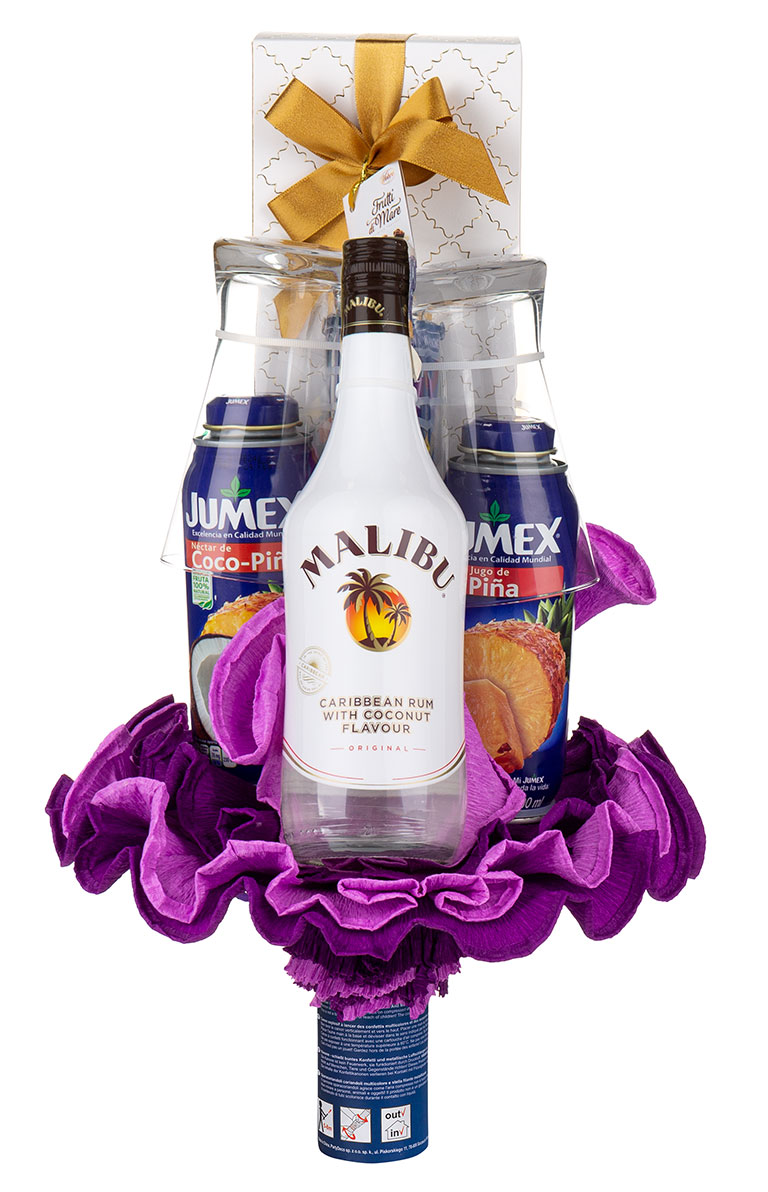 Bukiet prezentowy - Malibu Piña Colada Cocktail Set