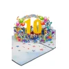 3D Kartka – Numer 10 (niebieska)