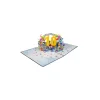 3D Kartka – Numer 10 (niebieska)
