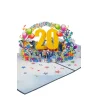 3D Kartka – Numer 20 (niebieska)