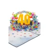 3D Kartka – Numer 40 (niebieska)