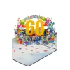 3D Kartka – Numer 60 (niebieska)