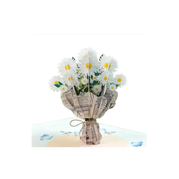 3D Kartka - Margerytki