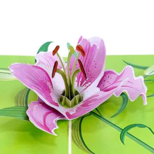3D Kartka - Kwiat lilii