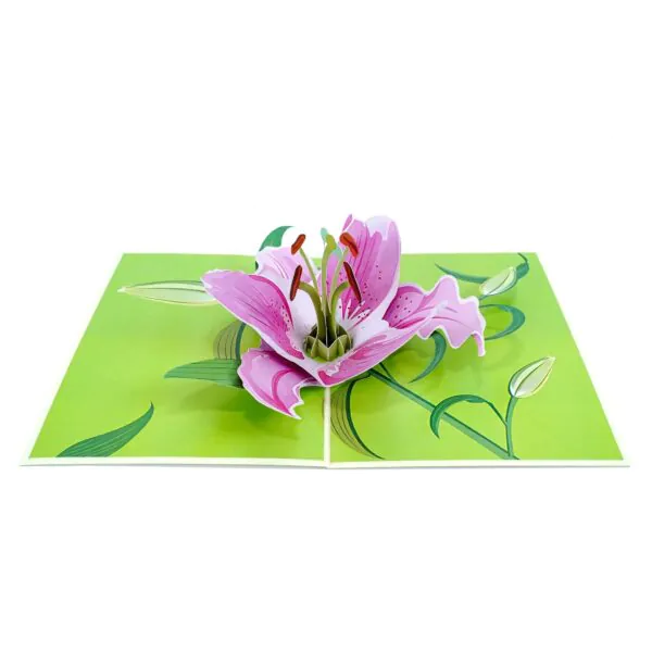 3D Kartka - Kwiat lilii