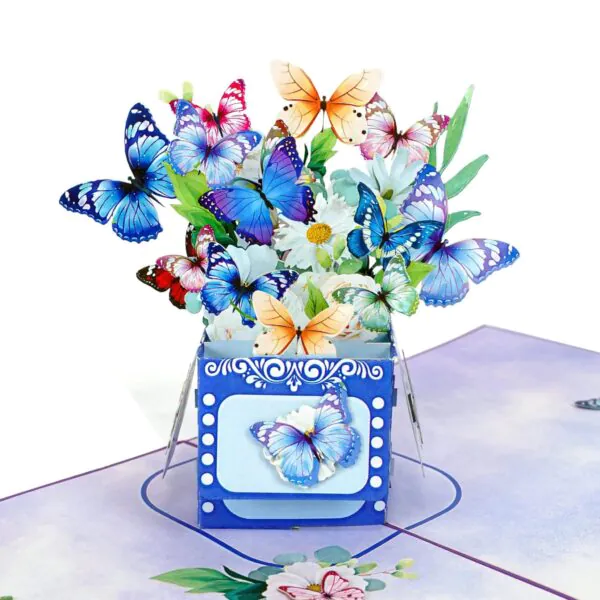 3D Kartka - Magiczne motyle