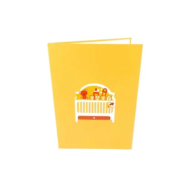 3D Kartka - Łóżeczko