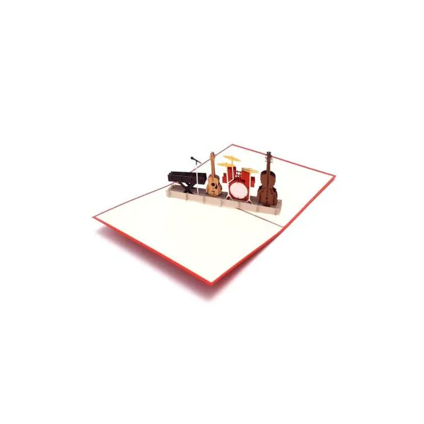 3D Kartka - Instrumenty muzyczne