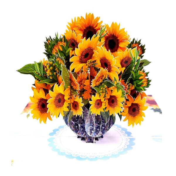 3D Kartka - Słonecznik