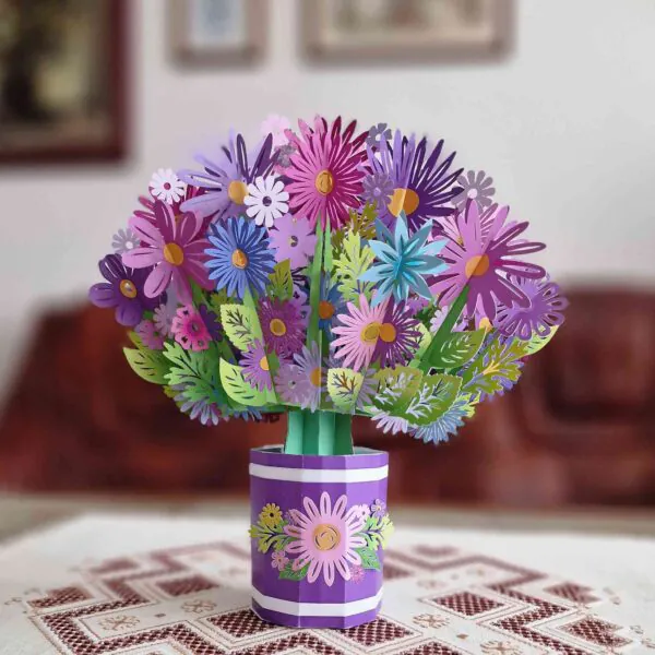 3D Bukiet - Kolorowe stokrotki