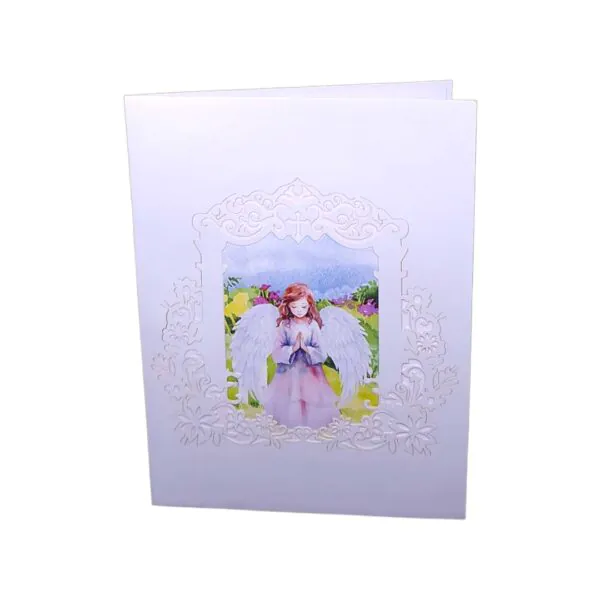 3D Kartka - Anioł na komunię