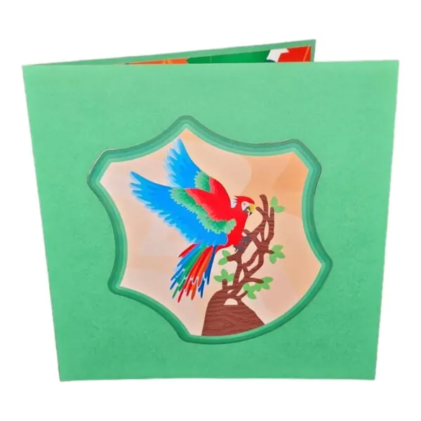 3D Kartka - Papuga
