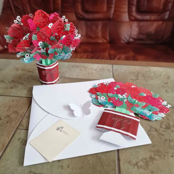 3D Bukiet - Czerwone Róże