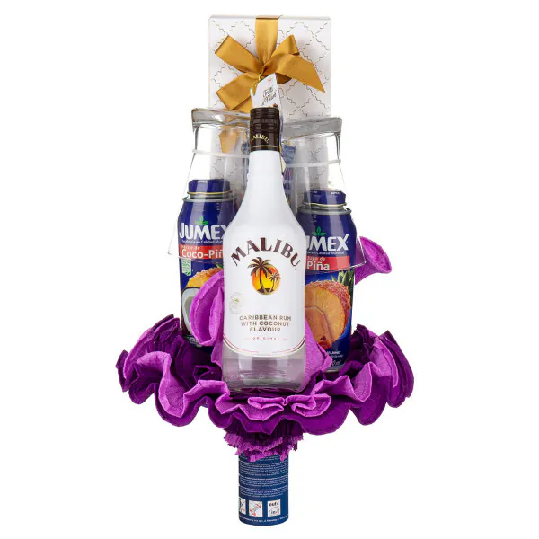Bukiet prezentowy - Malibu Piña Colada Cocktail Set