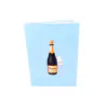 3D Kartka - Champagne